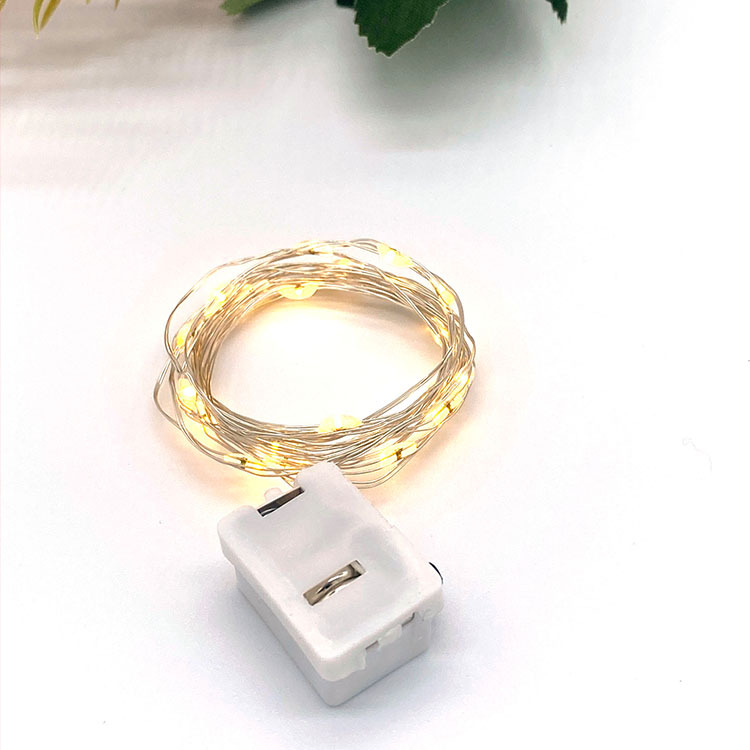 led gift box cake bouquet decorative lantern light string AG13 battery light string small white box three-stage adjustment light string