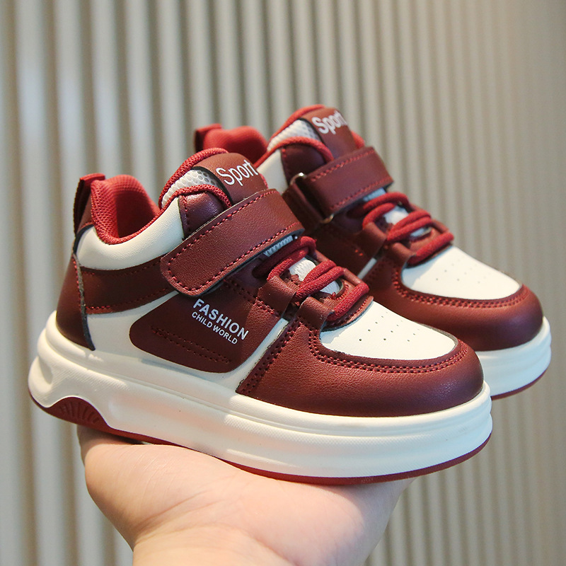 Children's Sports Shoes 2025 Spring & Fall New Girls' White Shoes High-Top Boys' Casual Sneakers Soft-Soled Baby Shoes