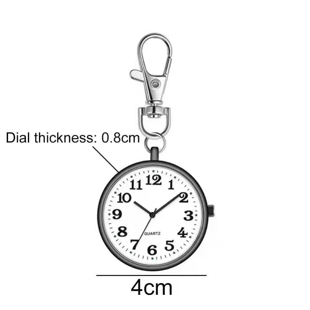 Examination pocket watch clear large number literal elderly children students key chain hanging watch nurse watch only look at the time