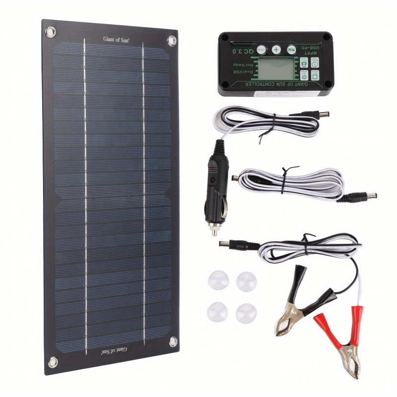 2026 Autumn and Winter Cross-Border Export New 600W Solar Panel R Monocrystalline Silicon 100A Controller
