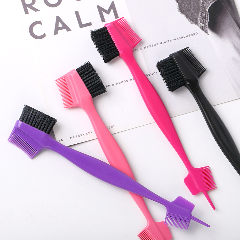 Cross-Border Wholesale Multi-Head Eyebrow Brush Eyelash Brush Hair Wax Modification Comb Makeup Brush Beauty Tool Eyebrow Comb Double Head