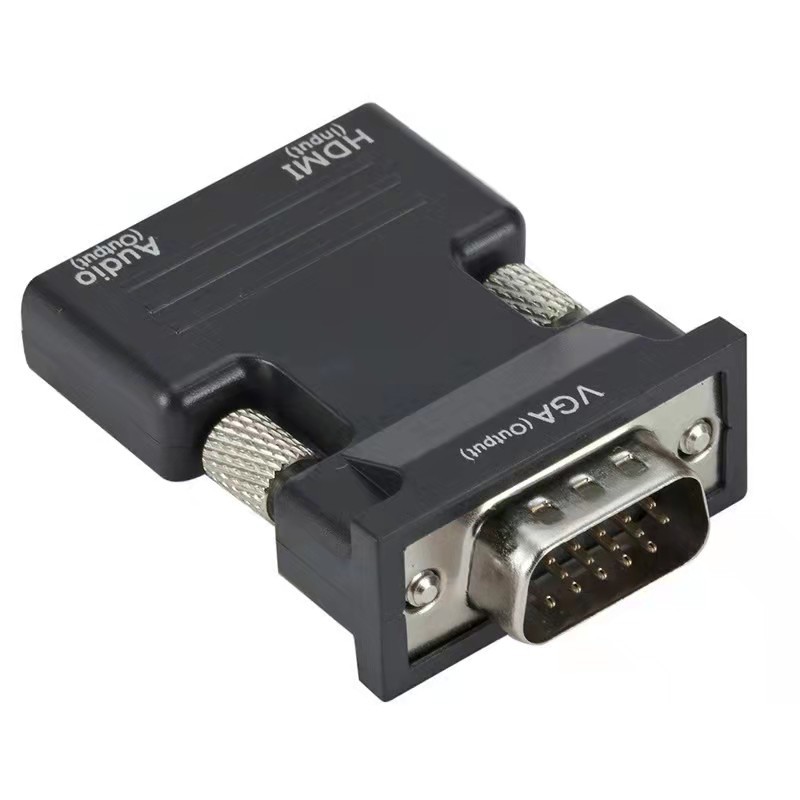 HDMI female to VGA male adapter converter with audio projector HD computer display set-top box hdmi