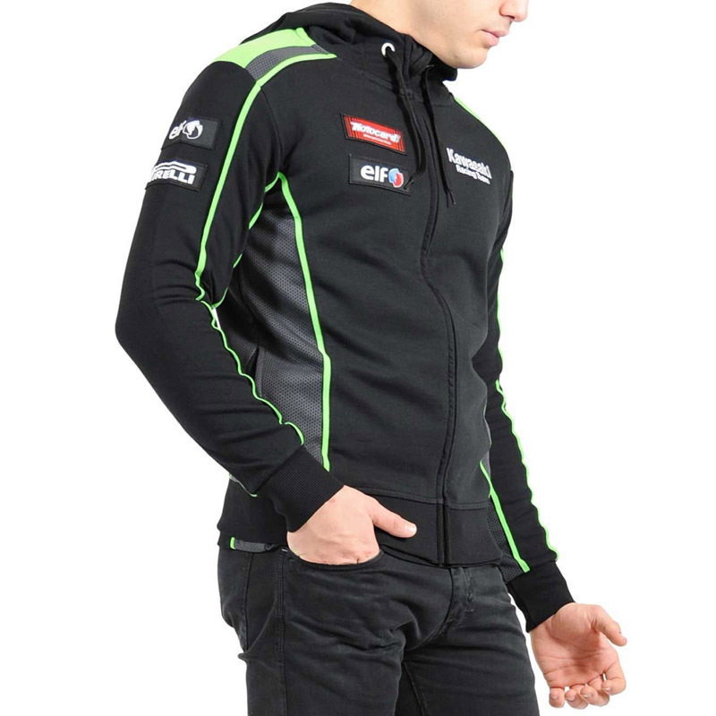 Cross-Border Off-Road Racing Suit, Fleece Sweatshirt Jacket, Versatile and Handsome, Warm, European and American Sizes, Loose Version