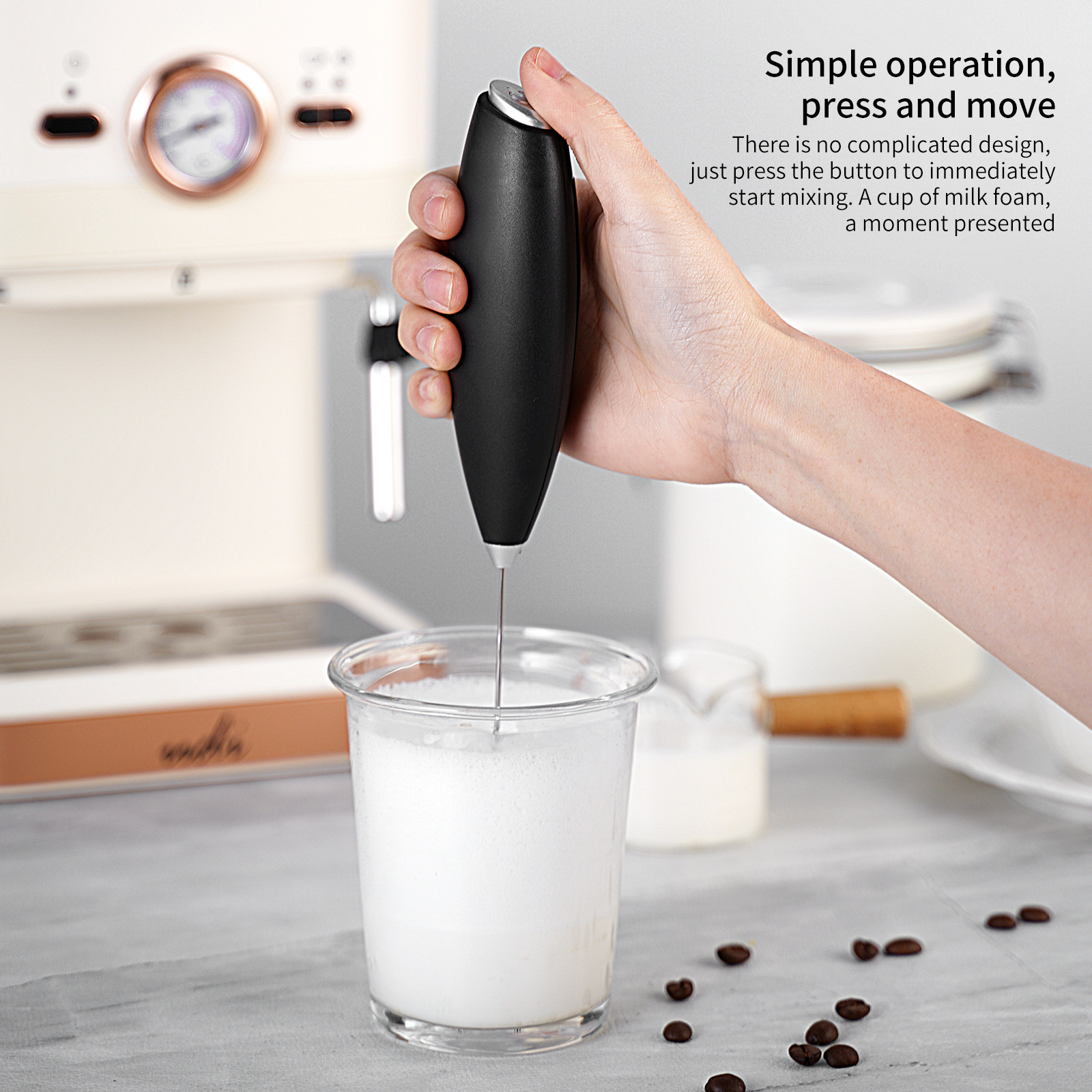 26 Years New Model Cross-Border Electric Egg Beater for Home Kitchen Wireless Handheld Baking Electric Mixer Milk Frother