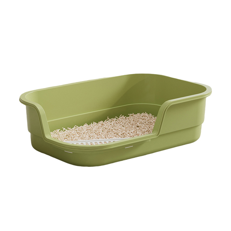 Cat Litter Basin Oversized Splash Cat Toilet Big Mac Semi-Closed Cat Litter Basin Pet Supplies Cross-Border