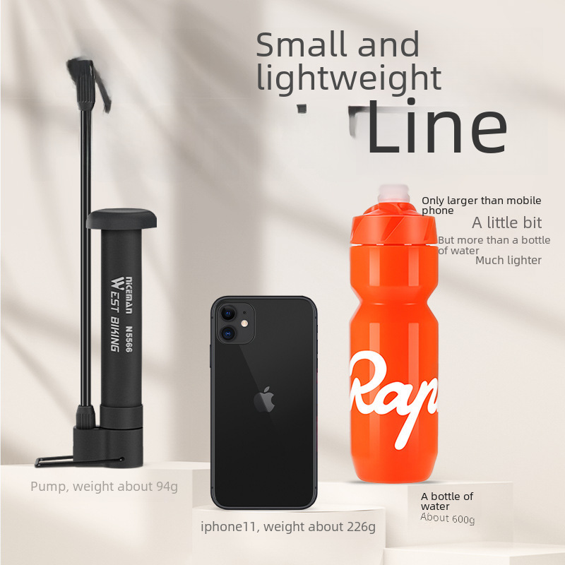 West Rider Bicycle Pumper Mini Basketball Pumper Meizui Mountain Bike Pumper Riding Equipment