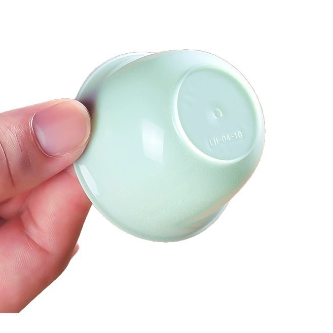 Disposable Tea Cup, Emerald Green Kung Fu Tea Cup, Thickened, High Temperature Resistant, Travel Tea Set, Tea Drinking Cup, Anti-Scalding, Portable