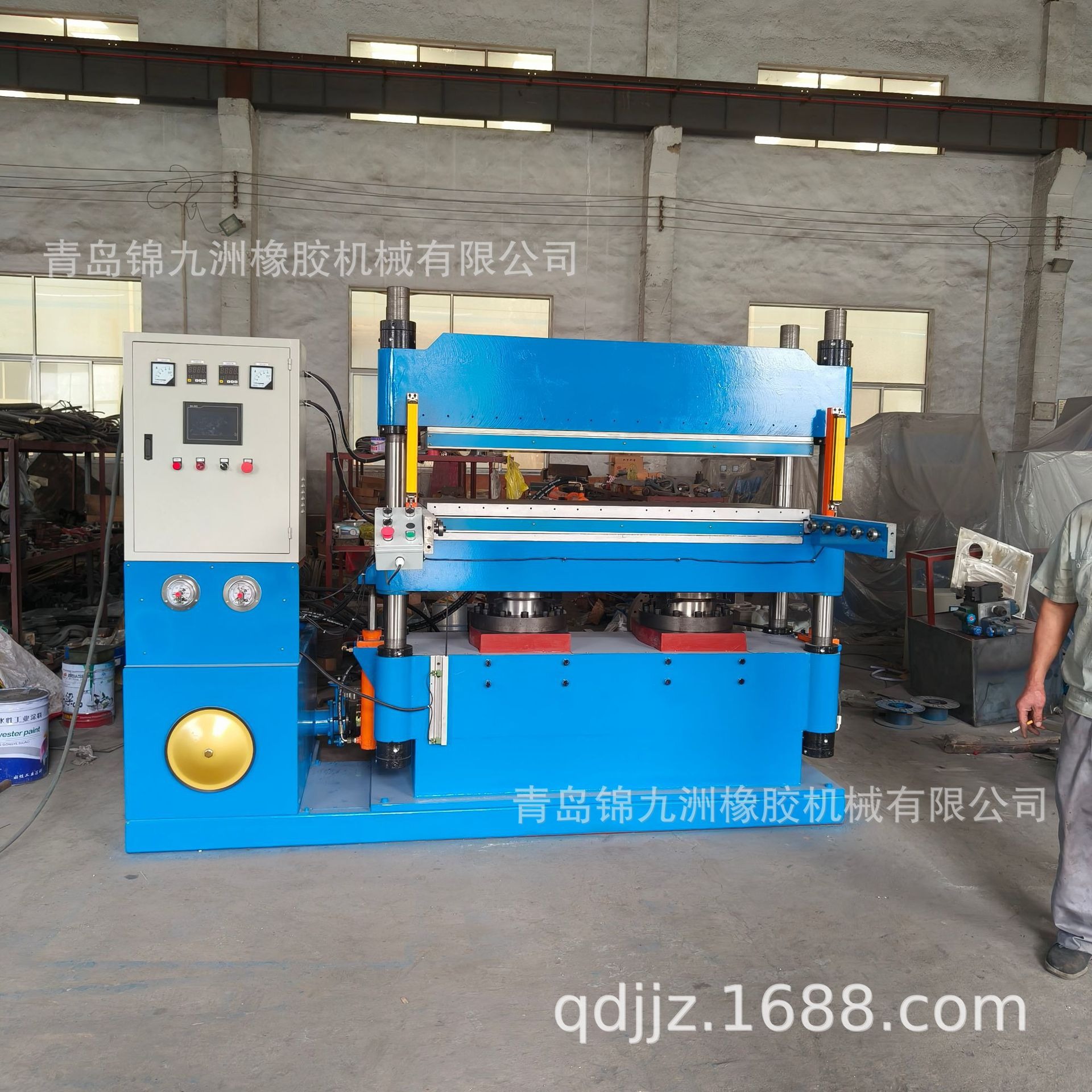 160t Electric Heating Film Oil Press Automatic Feeding Heat Press Flat Plate Vulcanizer