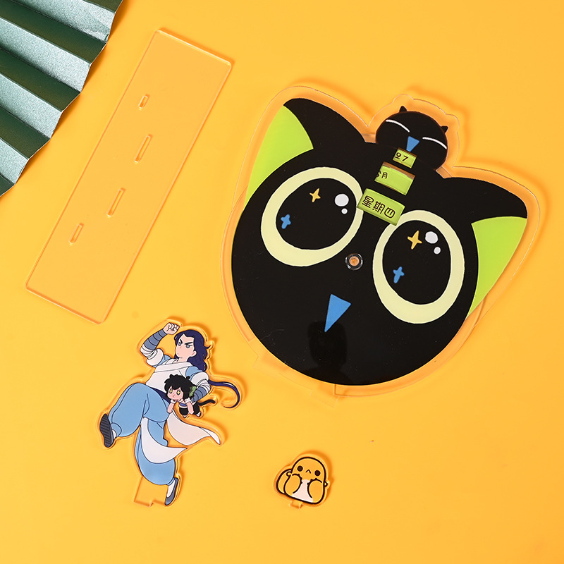 Acrylic Stand Custom Cartoon Animation Character Peripherals Custom Desktop Ornaments Creative Digital Turntable Calendar