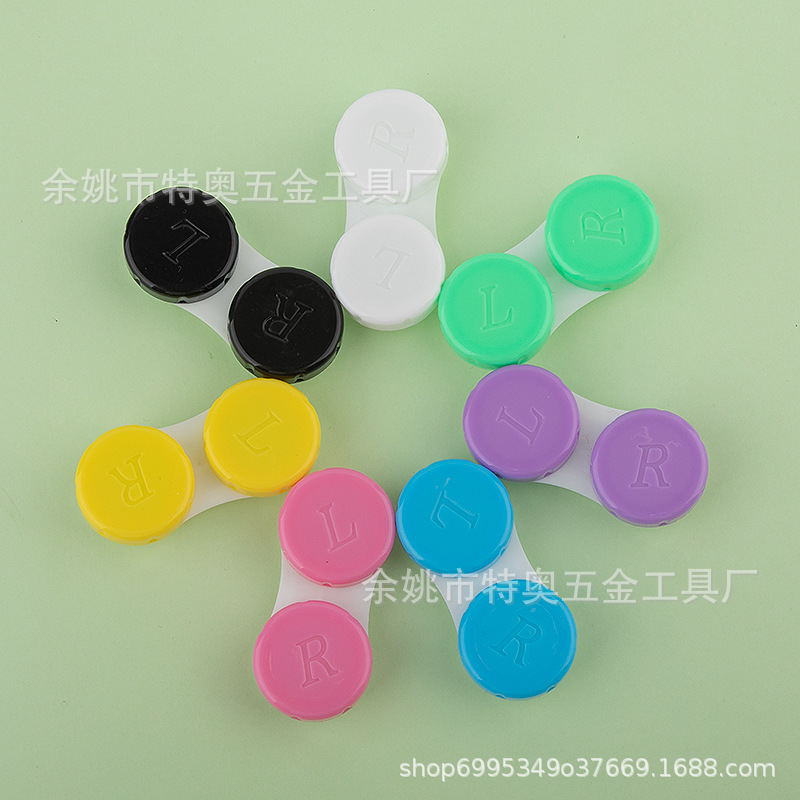 Пластиковый pp двойной футляр для очков, косметический футляр, футляр для контактных линз