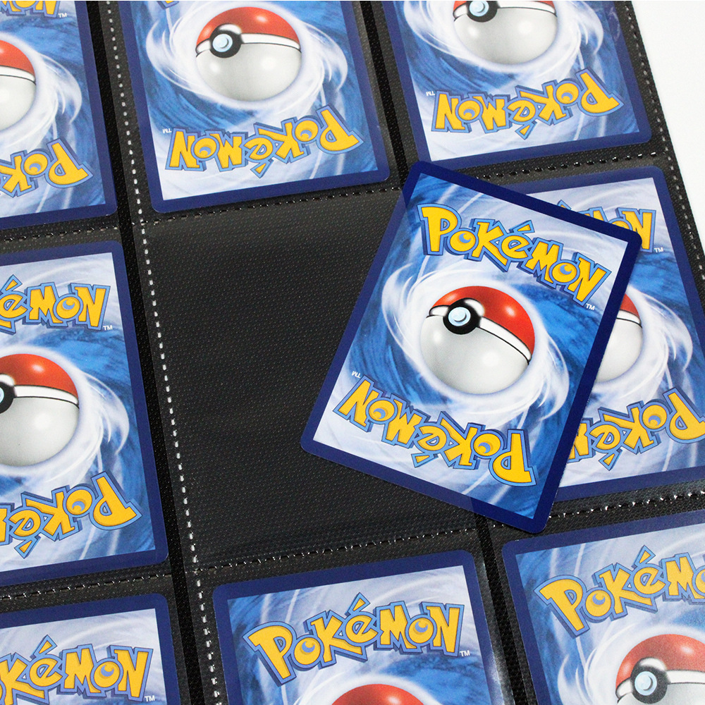 11-hole double-sided 9-grid black card page Baokemeng Yu-Gi-Oh magic card collection card page card book loose-leaf core