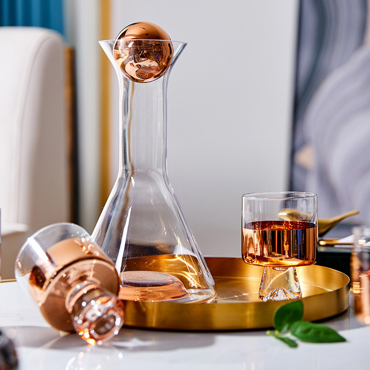 Simple Cool Water Kettle suit Household Amber Cold Water Cup Large Capacity Juice Cold Drink Glass Pot Water Liter Cold Water Kettle