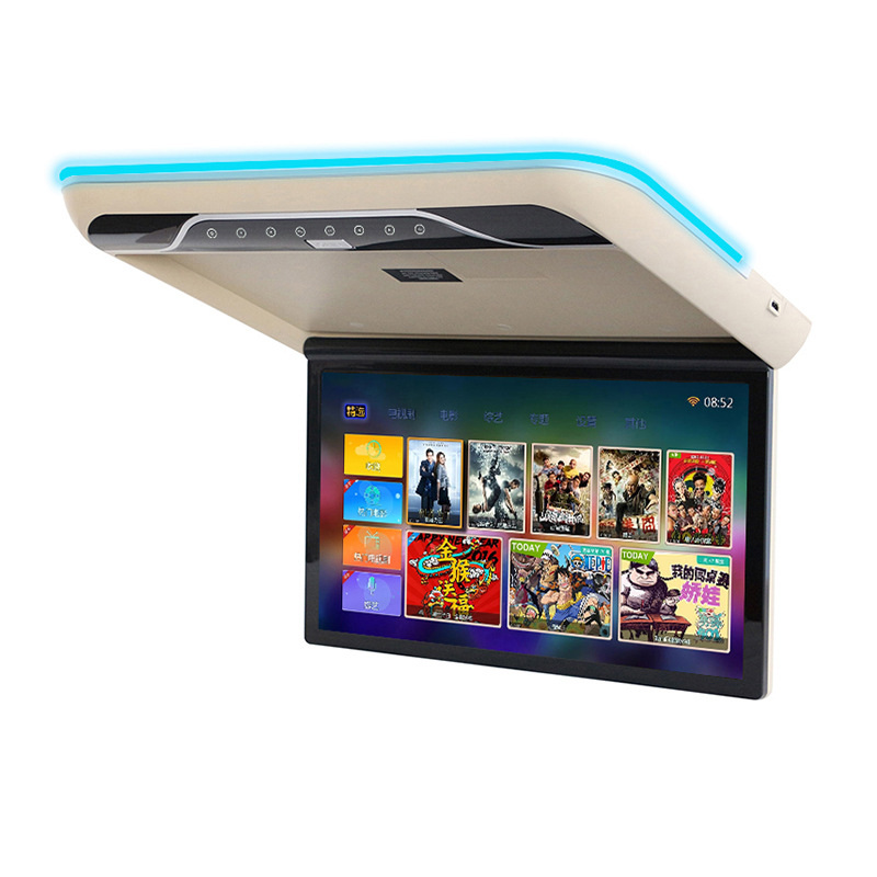 Coaster Bus 17/19/ 22inch Car Ceiling Screen Voice Network Tv High-Definition Rear Entertainment Display