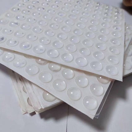 Transparent Hemispherical Round Shape with Double-Sided Adhesive Anti-Collision Pad Anti-Collision Particles