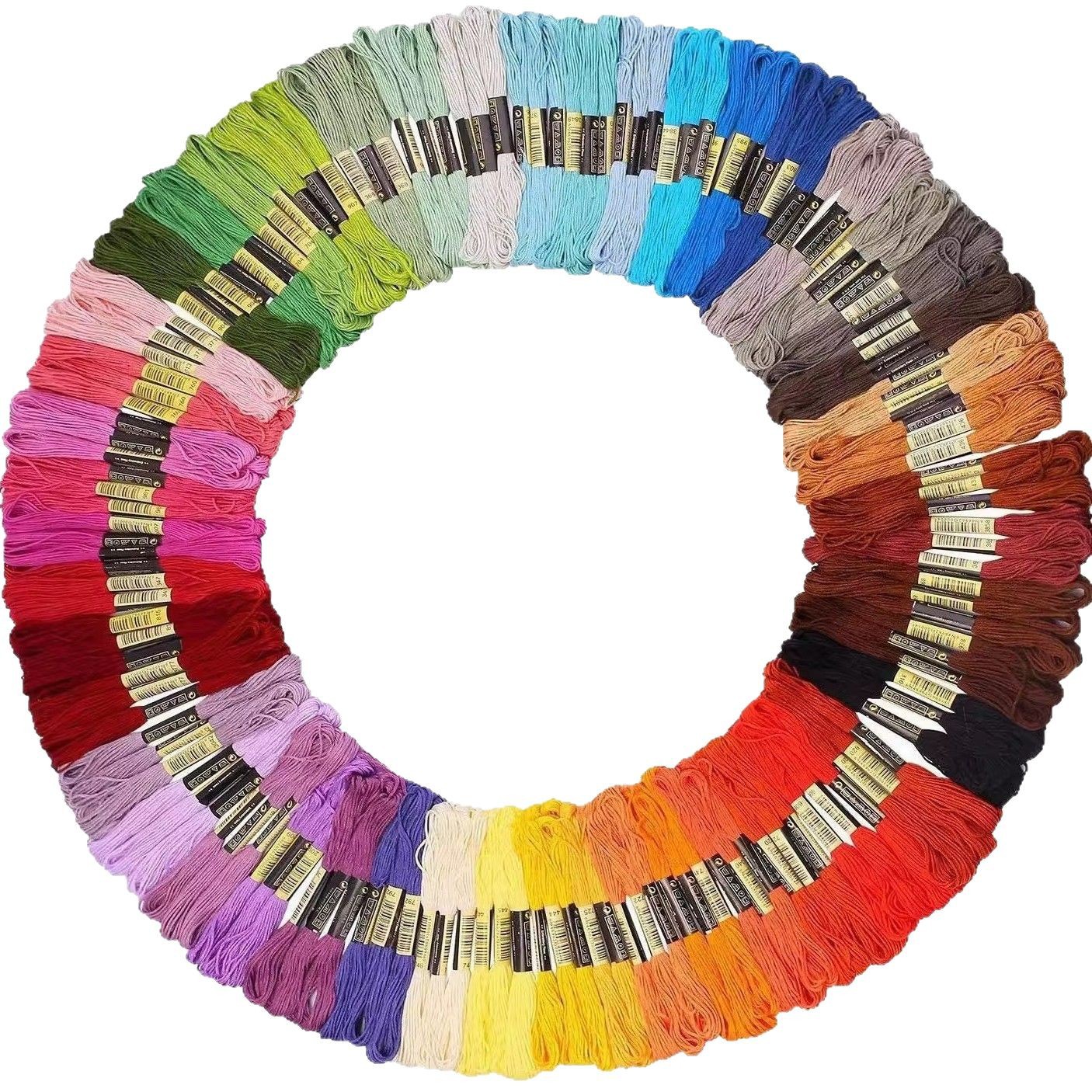 in stock cross-border cross stitch thread 50 color 100 color 150 color embroidery color 6 8 m 447 color polyester embroidery thread