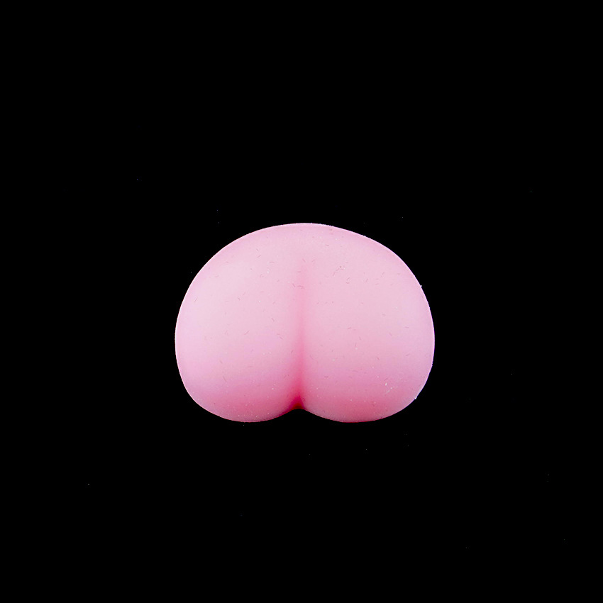 Tiktok Trending Super Cute Little New Butt Squeeze Stress Relief Soft Rubber Toy Car Anti-Collision Phone Case Accessory