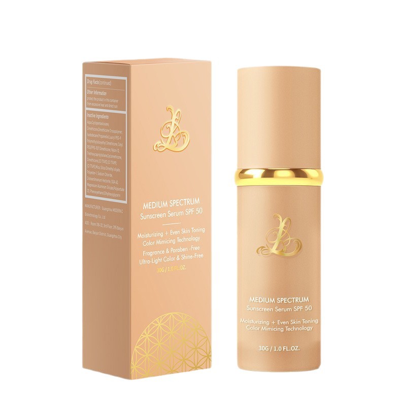 Cross-Border In-Stock 4-in-1 Color-Changing Foundation Liquid, Bionic Concealer, No Fake Whitening, No Sticking, Setting Foundation Liquid, English Packaging