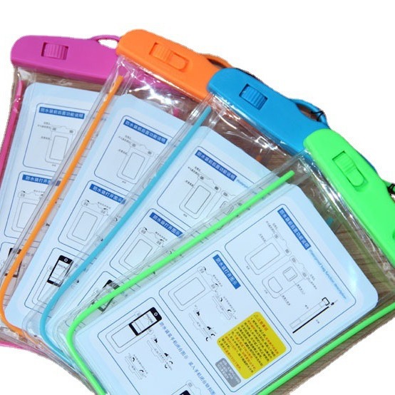 A1945Pvc Transparent Luminous Waterproof Phone Bag for Swimming, Taking Photos, and Diving, Waterproof Phone Case with Logo Printing and Rain Protection