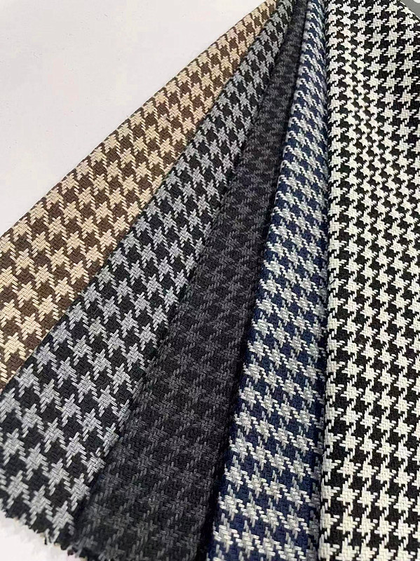 [Коллекция предприятия] Шершавая ткань в мелкую гусиную лапку, ткань для пальто, фабрика Шаосин