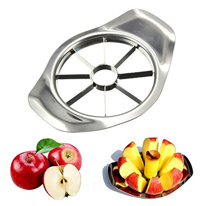 Stainless Steel Apple Cutting Splicer Fruit Slitting Corer Fruit Cutter Slicer Home Kitchen Gadgets