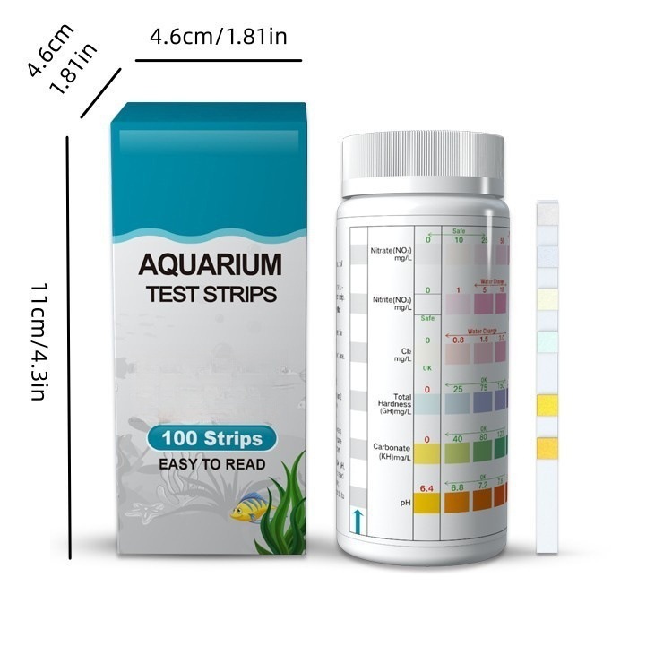 Liuhe Aquarium Water Quality Test Paper Hardness Residual Chlorine Nitrite Test Strip PH