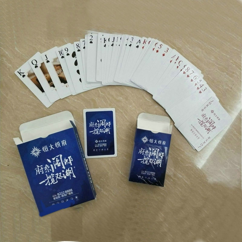 Poker wholesale logo advertising poker PVC playing cards tarot car promotional gift poker cards