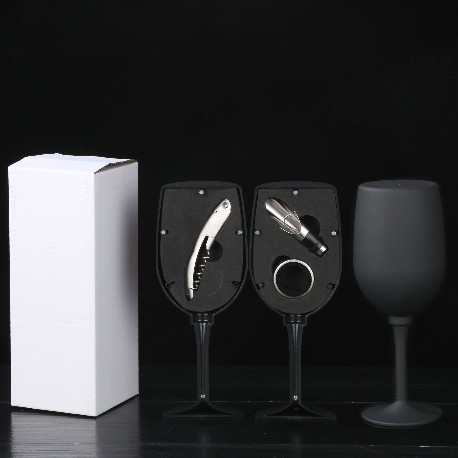 Red Wine Bottle Opener suit Wine Bottle Opener Large Wine Bottle 5 Piece Set Stainless Steel Wine Tool Box