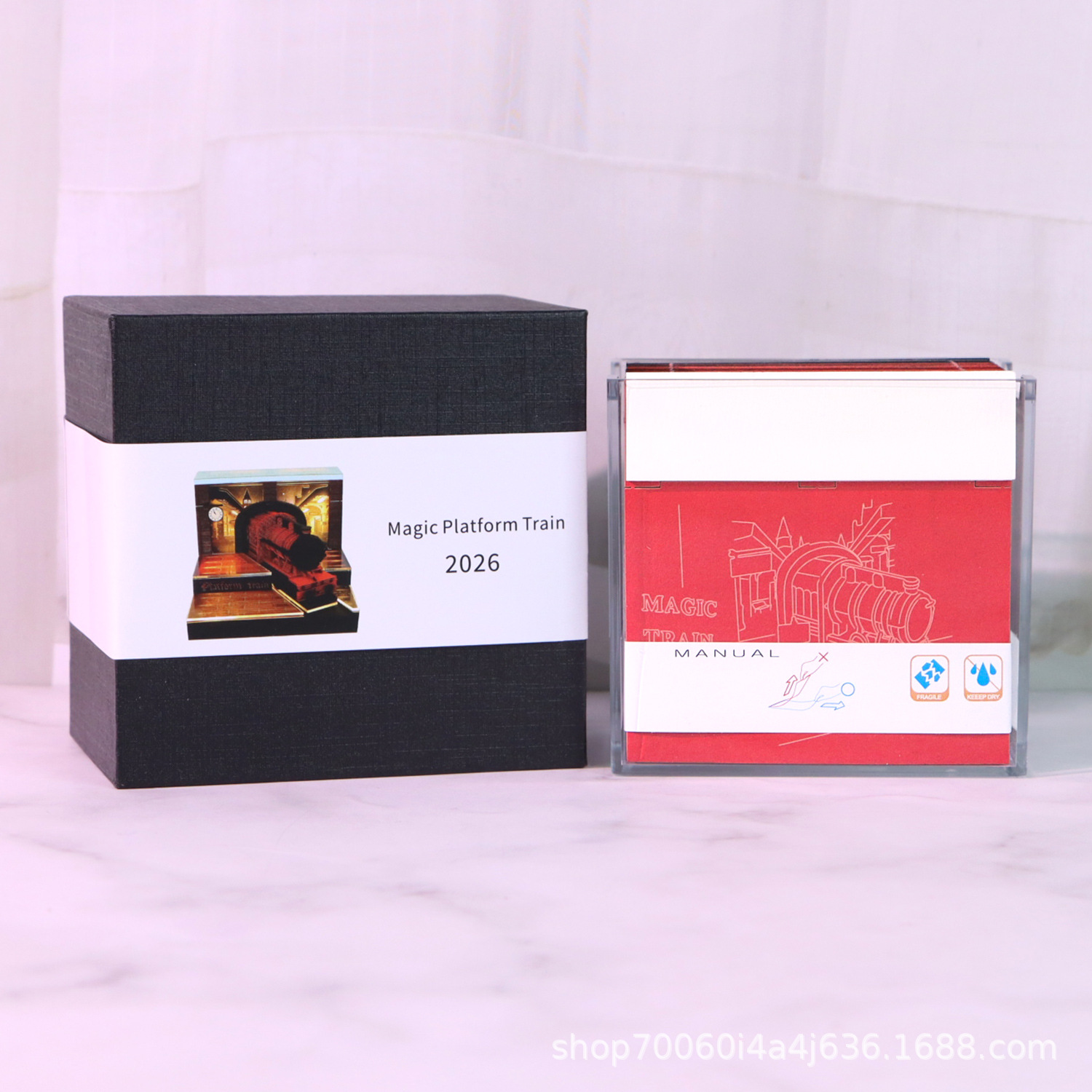 Magic Platform Train Cross-Border 3D with 2026 Calendar Note Pad Ready for Quick Delivery