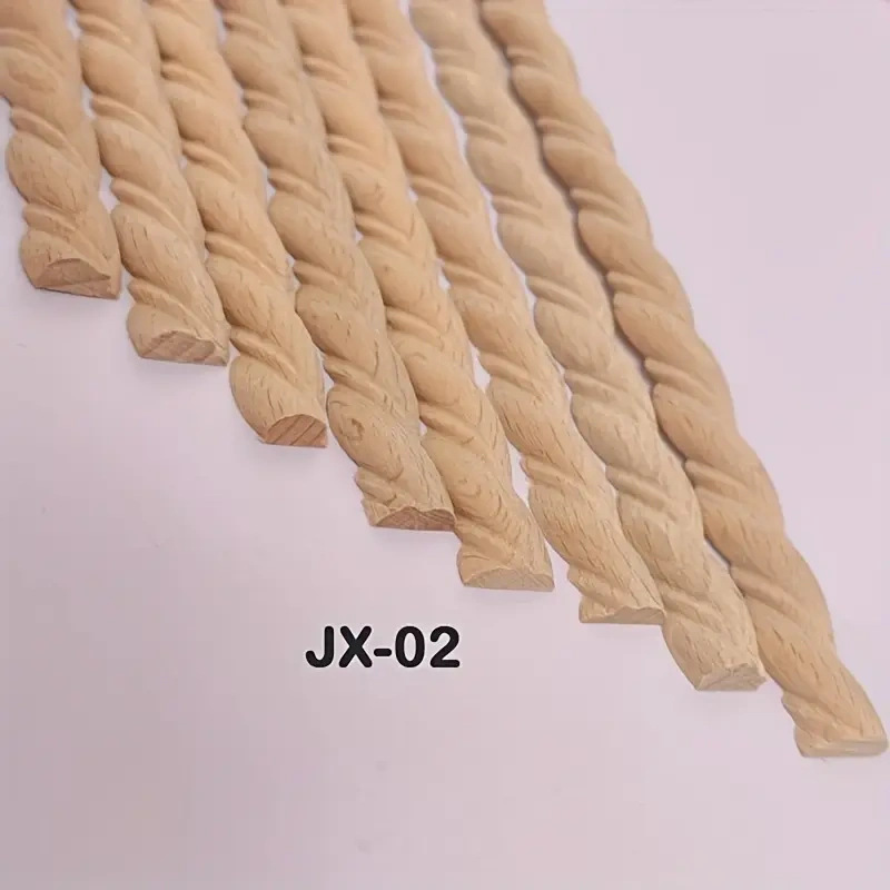 Cross-Border Dropshipping Solid Wood Lines European-Style Chinese-Style Carved Waistline Cabinet Door Background Wall Photo Frame Border Decoration Compression