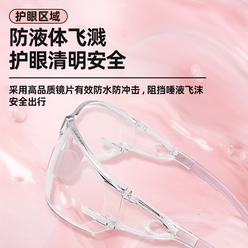 Job Ankang Windproof Goggles Industrial HD Anti-fog Transparent Nylon Material Windproof Sand Anti-splash Glasses for Men and Women