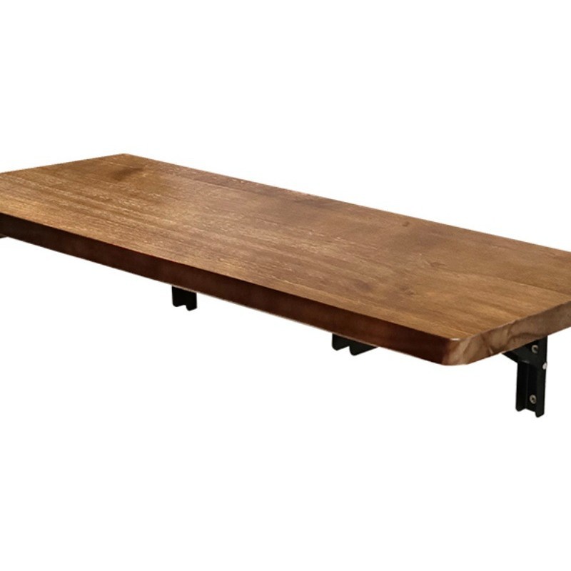 Wall Folding Table Wall-Mounted Simple Bar Table Solid Wood Desk Dining Table Hanging Wall Computer Table Small Apartment Table