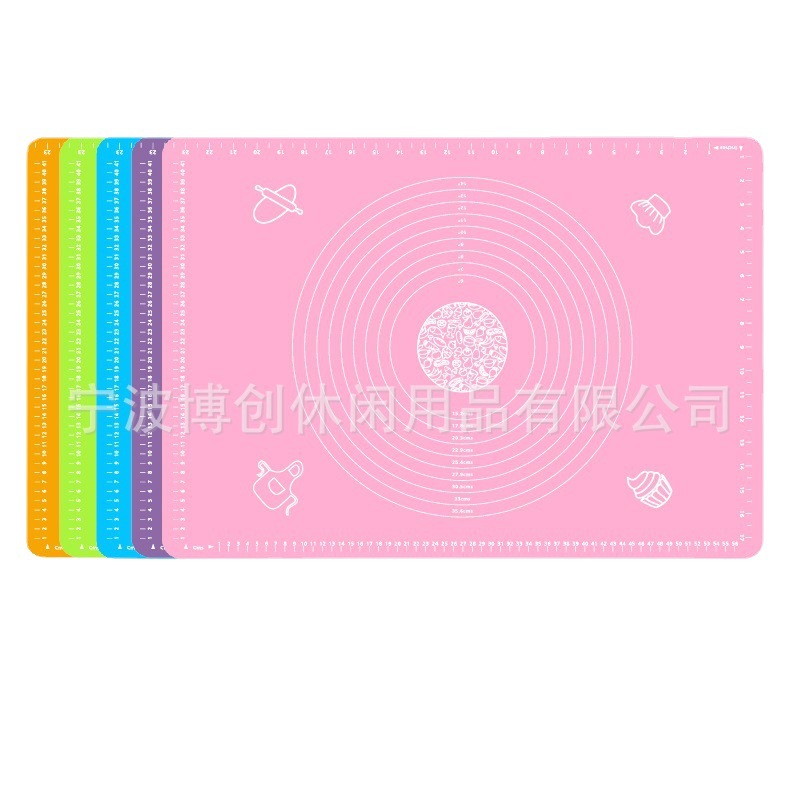 Утолщенная 6445 большая антипригарная пекарская подложка 64*45 см силиконовая для замеса 2 мм