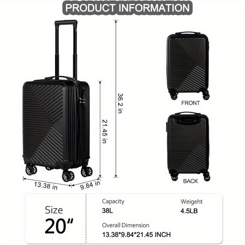 2026 New Cross-Border Dropshipping 20 Lightweight Portable Travel Suitcases 20 Portable Travel Suitcases Cross-Border