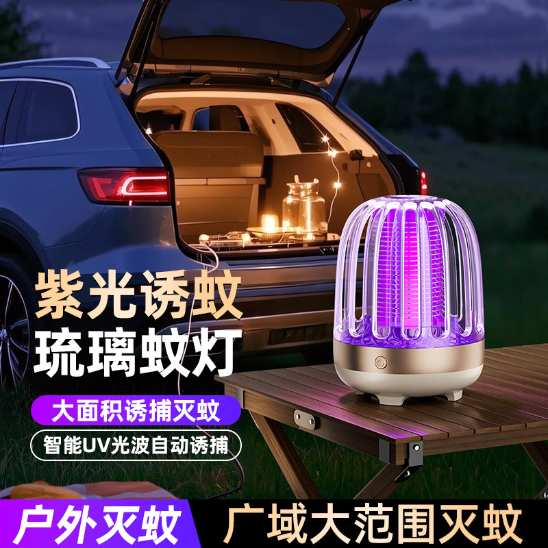 Лампа для ловли комаров в клетке, USB электрическая лампа, перезаряжаемая лампа для дома и улицы