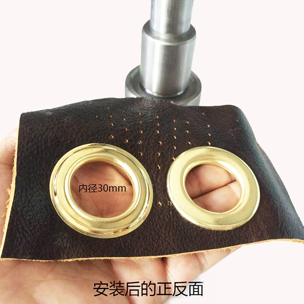 Small wholesale source manufacturers golden copper corns DIY gas eye buckle X display frame steam eye hollow buttonhole