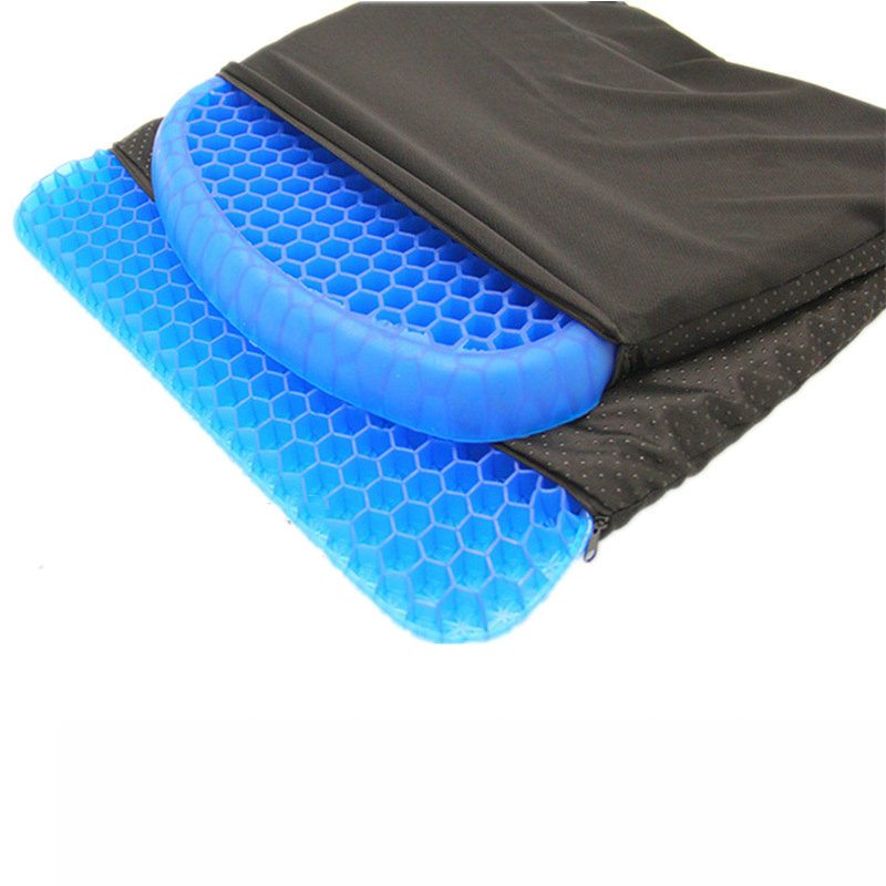 Wholesale summer ice pad Japanese honeycomb gel cushion office long-sitting silicone butt pad car cool seat cushion