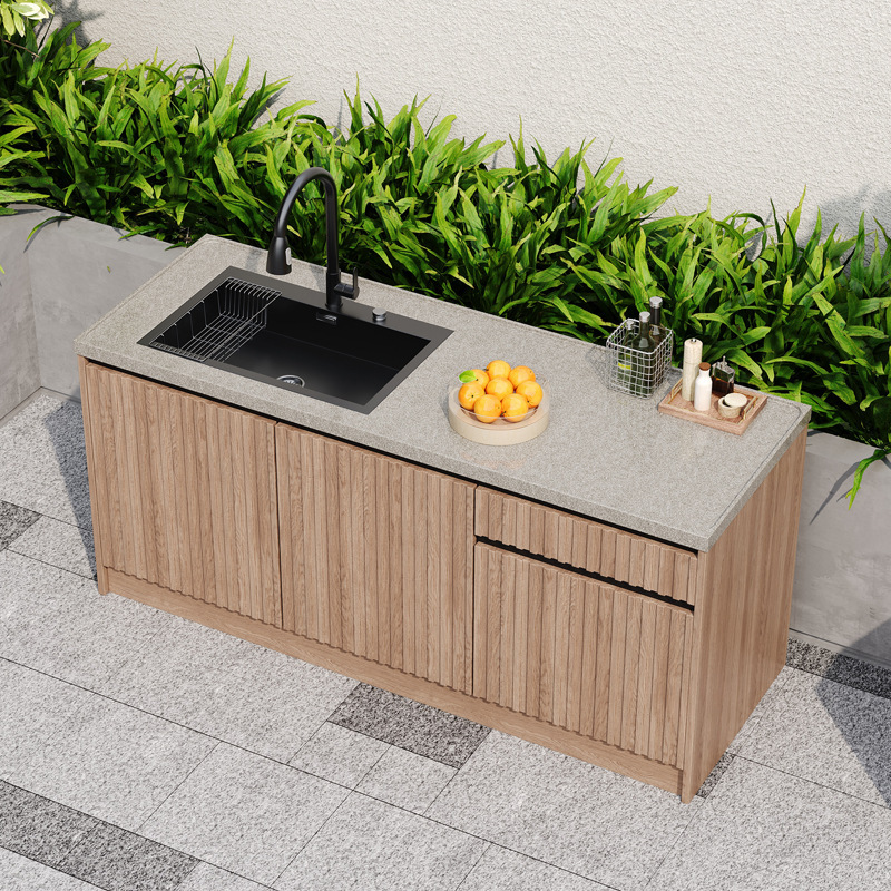 Outdoor Stone Pool, Household Marble Wash Basin, Outdoor Kitchen, Vegetable Washing Cabinet, Barbecue Table, Sink Villa