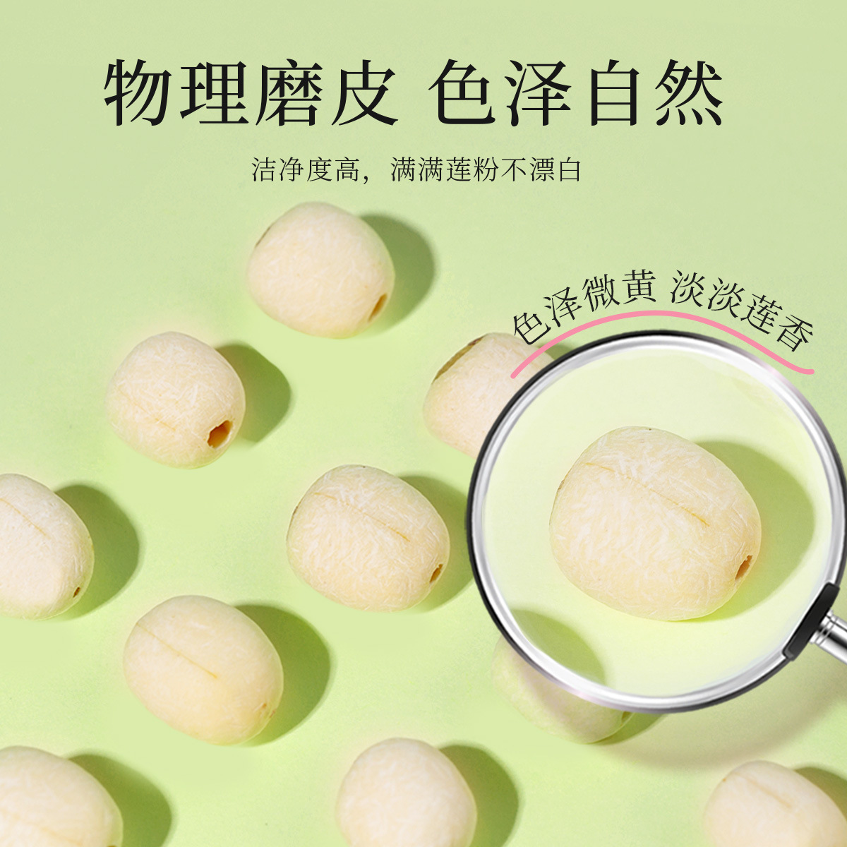 Qilixiang Cored and Ground Hunan Lotus Seeds 420g Canned Lotus Seeds Hunan Xiangtan Agricultural Products White Lotus Seed Soup Porridge