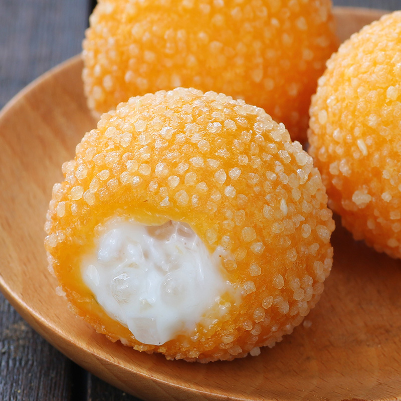 Arnold Coconut Juice Flowing Balls 300g 10 Pieces Chinese and Western Tea House Frozen Dessert Snacks Fried Snacks Semi-Finished Products