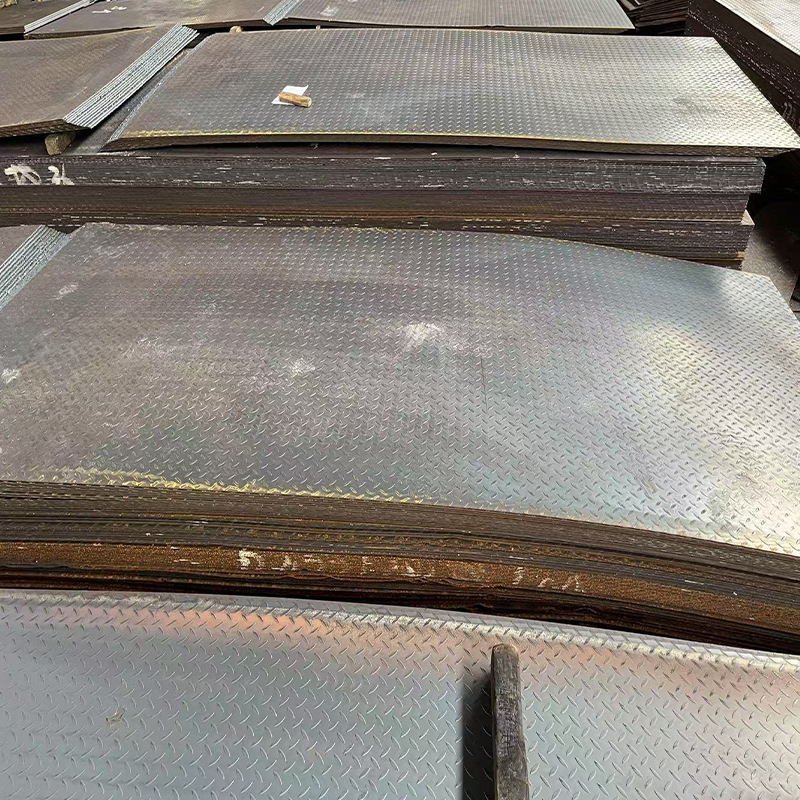 Spot Wholesale Steel Galvanized Pattern Plate 3mm Hot-Rolled Anti-Skid Plate Q235B Embossed Steel Plate Pattern Medium-Thick Plate