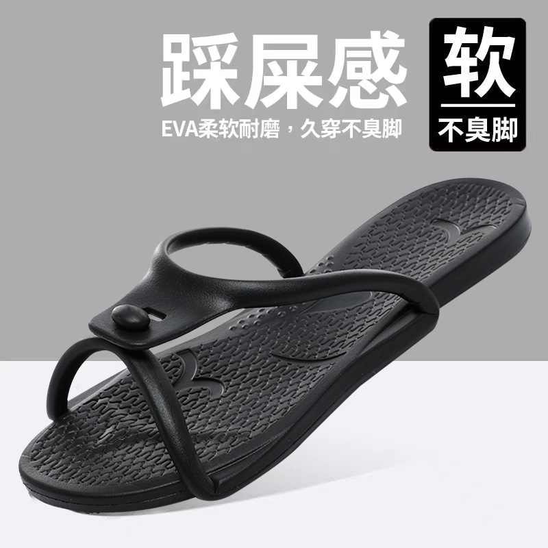 Travel Portable Slippers for Bathing, Hotel Business Trips, Home Foldableable Couple Eva Soft-Soled Slippers for Men