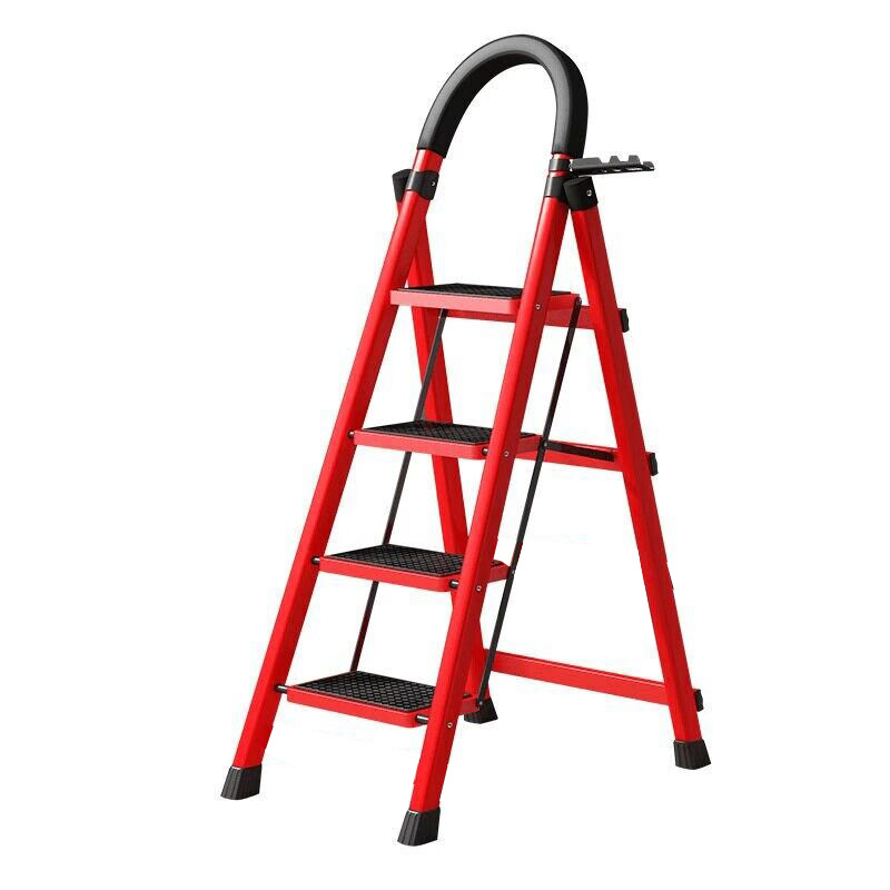 Manufacturer's Ladder for Home Use, Four-Step and Five-Step Folding Ladder, Thickened Herringbone Ladder, Metal Pedal, Foreign Trade Special Wholesale