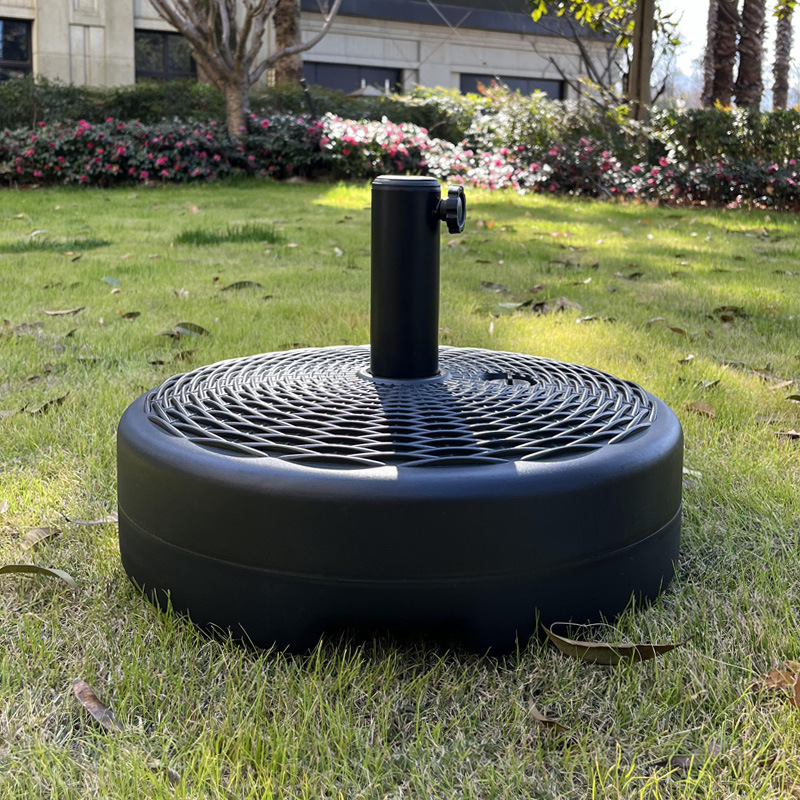 Зонт с центральной колонной 17л пластиковая основа для заливки водой круглый зонт для защиты от солнца в саду ветроустойчивый и противоударный