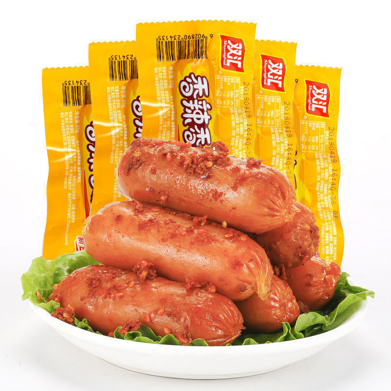 Shuanghui Corn Spicy Crispy Sausage Hot Dog 32g Ham Instant Noodle Companion Snack Wholesale Box Fast Food Spicy