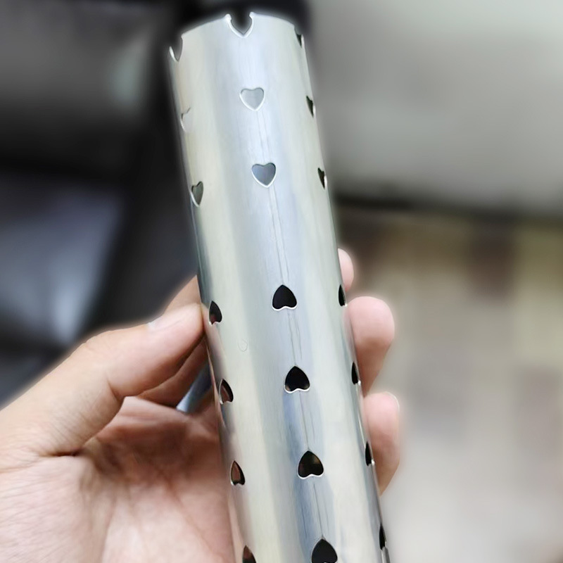 (Customized) 304 Processed Custom Perforated Hollow Thin-Walled Steel Pipe Products Laser Cutting Stainless Steel