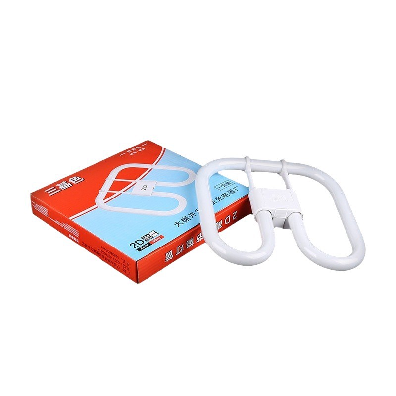 Manufacturer Supplies 2D38W Disc Type 4-Pin Fluorescent Lamp Energy-Saving Lamp Three Primary Colors Ceiling Lamp Special