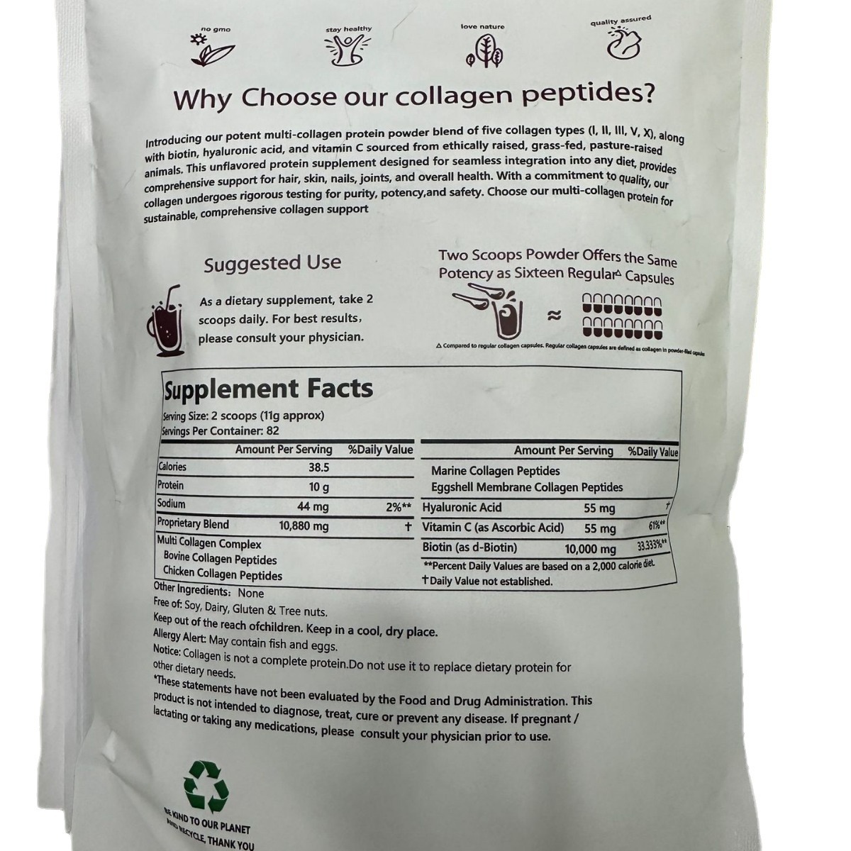 TK Hot Selling Multi Collagen Peptides Powder Collagen Peptide Powder Foreign Trade Cross-border Supply