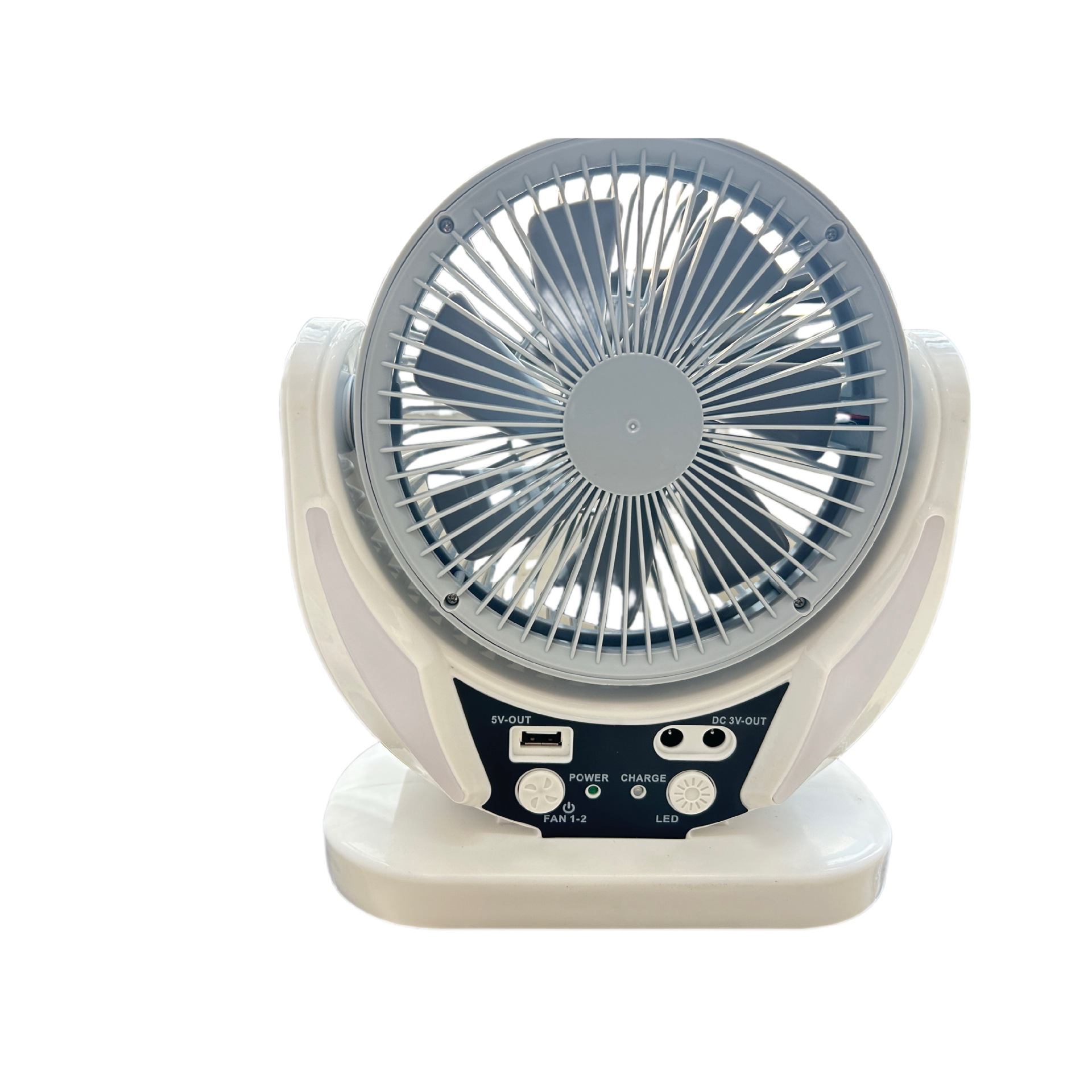 in stock factory direct 6 inch & 8 inch solar charging fan multi-function fan household LED table fan desktop wind