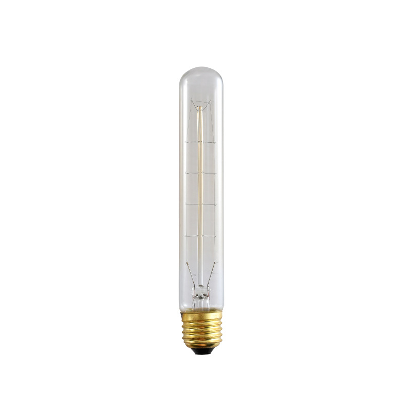 [T30-185Mm Bilateral Wire] Edison Retro Dimmable Bulb Optional T185 Iron Frame Piccolo Bulb