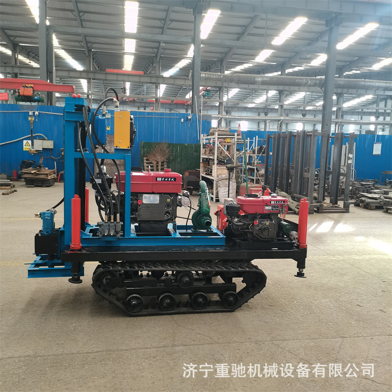Crawler Diesel Water Well Drilling Rig Self-Propelled Diesel Well Drilling Equipment Hydraulic Rock Drilling Rig Diesel Well Drilling Rig